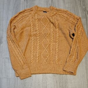 GAP Cable Knit Crewneck Sweater - Tan